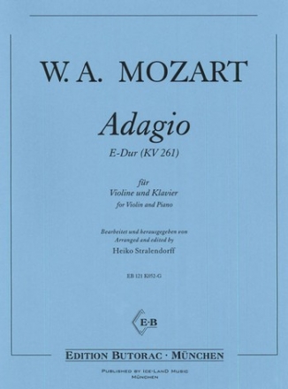 Adagio E-Dur KV261 fr Violine und Klavier