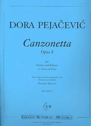 Canzonetta op.8 fr Violine und Klavier