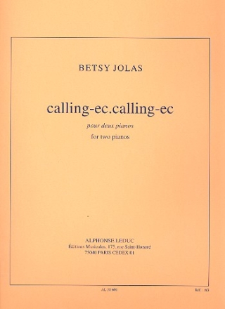 Calling-ec.calling-ec pour deux pianos 2 partitions