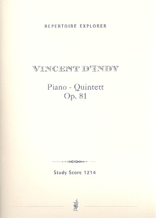 Piano-Quintett op.81  fr 2 Violinen, Viola, Violoncello und Klavier Partitur und Stimmen