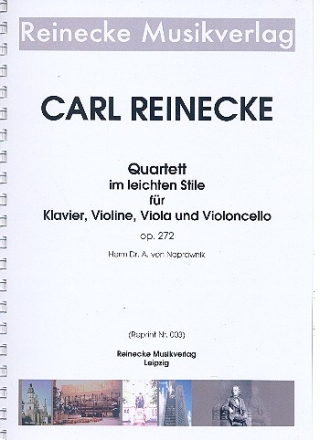 Quartett im leichten Stile op.272  fr Violine, Viola, Violoncello und Klavier Partitur und Stimmen