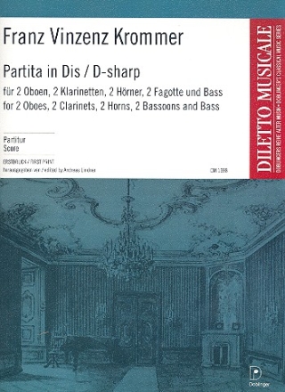 Partita Dis-Dur fr 2 Oboen, 2 Klarinetten, 2 Hrner 2 Fagotte und Bass Partitur