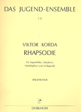 Rhapsodie für Sopranflöte, Xylophon, Metallophon und Schlagwerk, Stimmen