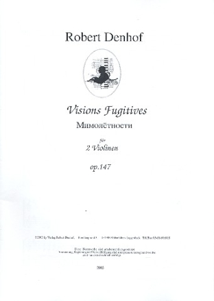 Visions fugitives op.147 fr 2 Violinen Spielpartitur