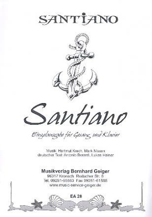 Santiano fr Klavier (Gesang/Gitarre)
