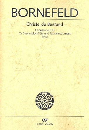 Christe du Beistand fr Sopranblockflte und Tasteninstrument