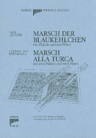 Blaukehlchen  und  Alla Turca fr 2 Pikkolos und 2 Flten Partitur und Stimmen