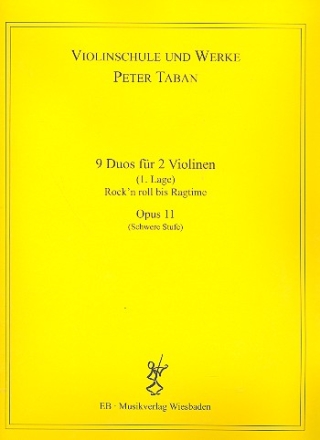 Schule op.11 - 9 Duos fr 2 Violinen Spielpartitur