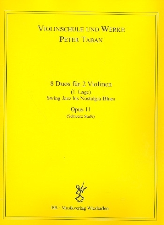 Schule op.11 - 8 Duos fr 2 Violinen Spielpartitur