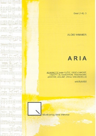 Aria op.24 fr Klarinette (Melodieinstrument) und Klavier