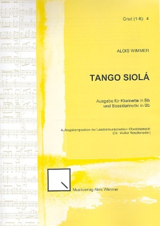 Tango siol fr Klarinette und Bassklarinette 2 Spielpartituren
