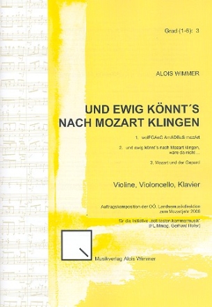 Und ewig knnt's nach Mozart klingen fr Violine, Violoncello und Klavier Stimmen