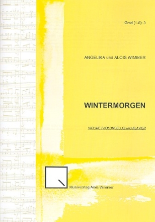 Wintermorgen fr Violine (Violoncello) und Klavier