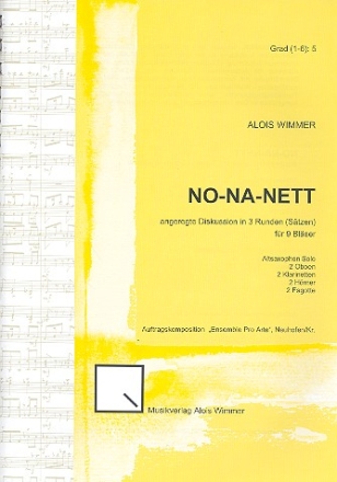 No-Na-Nett fr 9 Blser Partitur und Stimmen