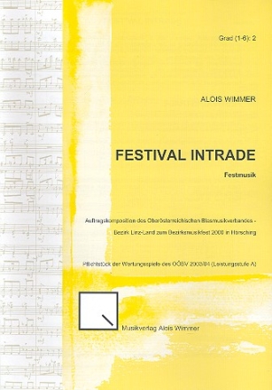 Festival Intrade op.44 fr Blasorchester Partitur