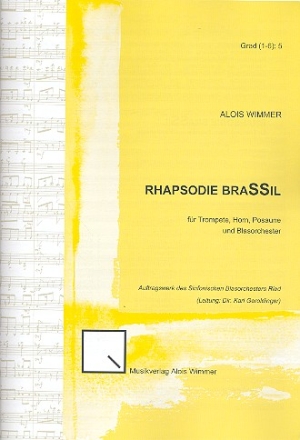 Rhapsodie brassil op.37 fr Trompete, Horn, Posaune und Blasorchester Partitur