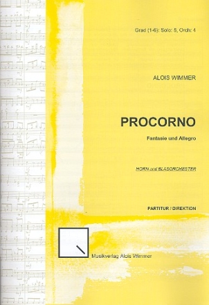 Procorno fr Horn und Blasorchester Partitur