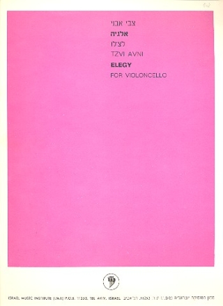 Elegy  for violoncello solo