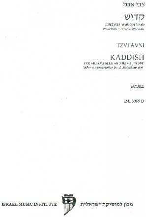 Kaddish for cello and piano