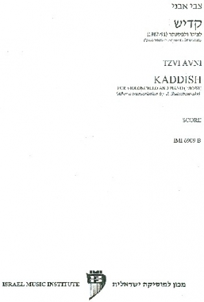 Kaddish for cello and piano