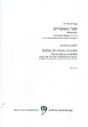 Book of Challenges vol.3 - The Composer's Mind for piano