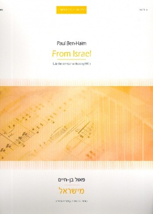 From Israel Suite for orchestra score