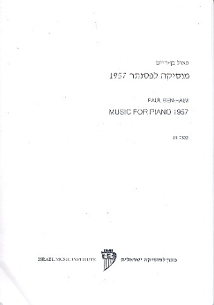 Music for the Piano 1957