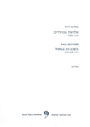 Three Studies for violin