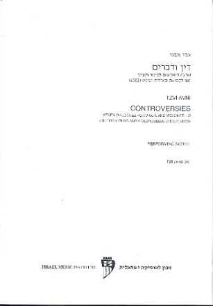 Controversies 7 dialogues for violin and violoncello performing score