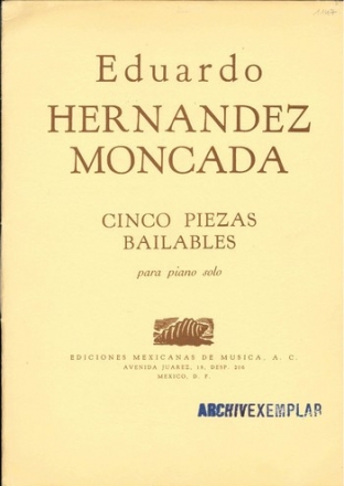5 Piezas Bailables  for piano