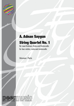 String Quartet no.1 op.27 for 2 violins, viola and violoncello parts