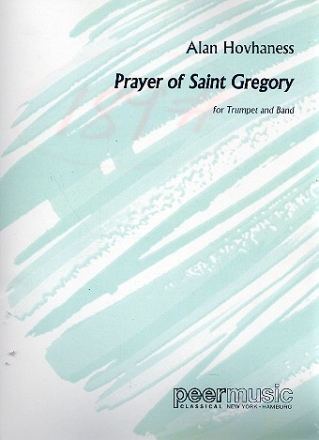 Prayer of Saint Gregory for trumpet and concert band score and parts