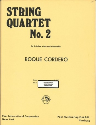 String Quartet no.2 for 2 violins, viola and violoncello parts