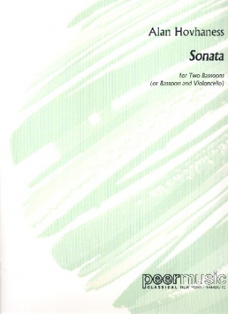 Sonata op.266 für 2 Fagotte (Violoncello und Fagott) 2 Spielpartituren