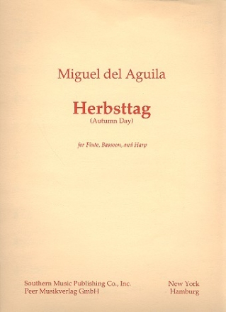 Herbsttag (Autumn Day) for flute, bassoon and harp score