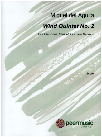 Wind Quintet No.2 for flute, oboe, clarinet, horn and bassoon score