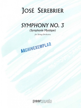 Symphony no.3 for string orchester score