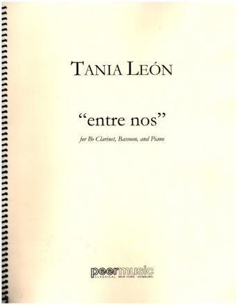 entre nos for clarinet, bassoon and piano score and parts