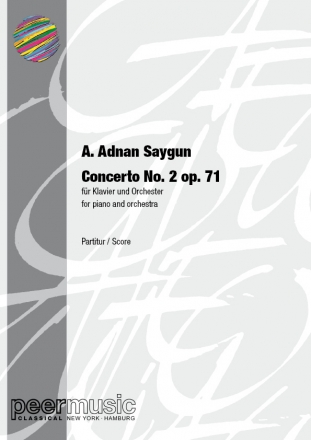 Concerto No.2 op.71 for piano and orchestra score
