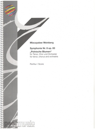 Symphonie Nr.8 op.83 'Polnische Blumen' fr Tenor solo, gem Chor und groes Orchester Partitur (russ/kyr./pol)