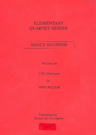 Saucy Saunter for 4 clarinets