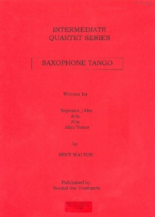 Saxophone tango for 4 saxophones