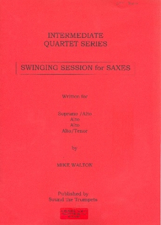 Swinging session for saxes for 4 saxophones