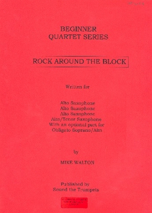 Rock around the block for 4 saxophones
