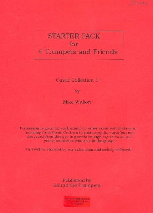 Starter pack - castle collection 1 for 4 trumpets score and parts