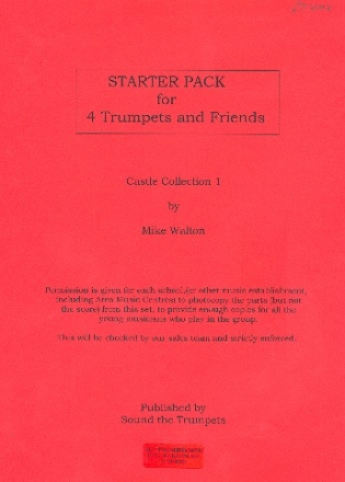 Starter pack - castle collection 1 for 4 trumpets score and parts