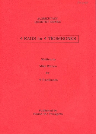 4 Rags for 4 trombones score and parts