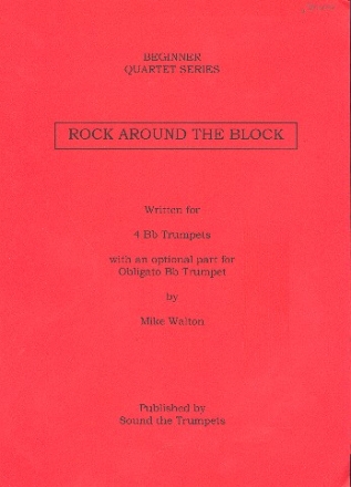 Rock around the Block for 4 trumpets score and parts