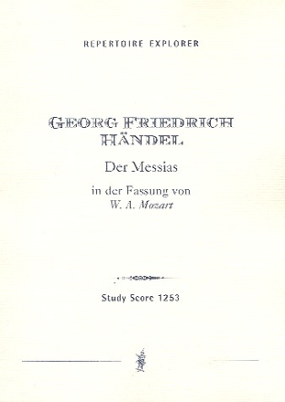 Der Messias (Mozart-Fassung) fr Soli, gem Chor und Orchester Studienpartitur (dt/en)