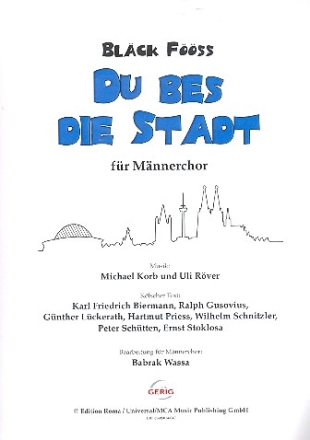 Du bes die Stadt fr Mnnerchor a cappella Partitur